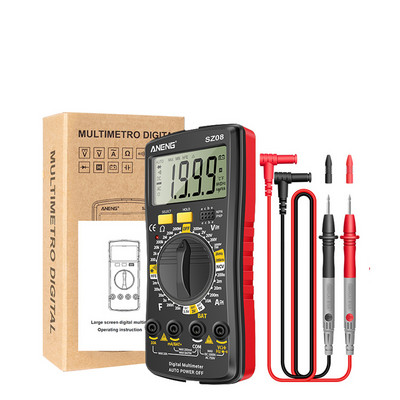ANENG SZ08 Digitális Multiméter Professzionális Multiméter Automatikus Voltmérő AC DC 220VR Ellenállási kézi teszterek Multimetriás multiméterek