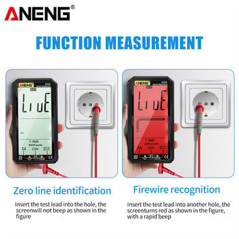 ANENG 620A Digital Smart Multimeter Transistor Testers 6000 Counts True RMS Auto Electrical Capacitivnost Meter Temp Resistance