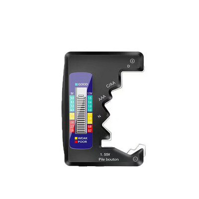 Digitális akkumulátortesztelő LCD-kijelző AA/AAA/9V/1,5V gombelem akkumulátor kapacitás-ellenőrző érzékelő kapacitásának diagnosztikai eszköze