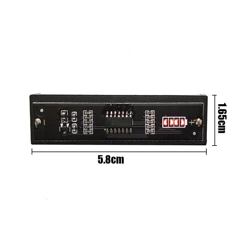 AA patarei mahu indikaator liitiumaku taseme tester pingemõõtur Voltmonitori detektori salvestuskarbi hoidiku ümbris