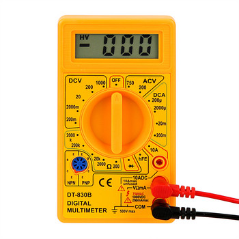 NICEYARD DT-830B Όργανο ανάλυσης πολύμετρων Ωμόμετρο Volt Tester LCD Auto Range Digital Voltmeter