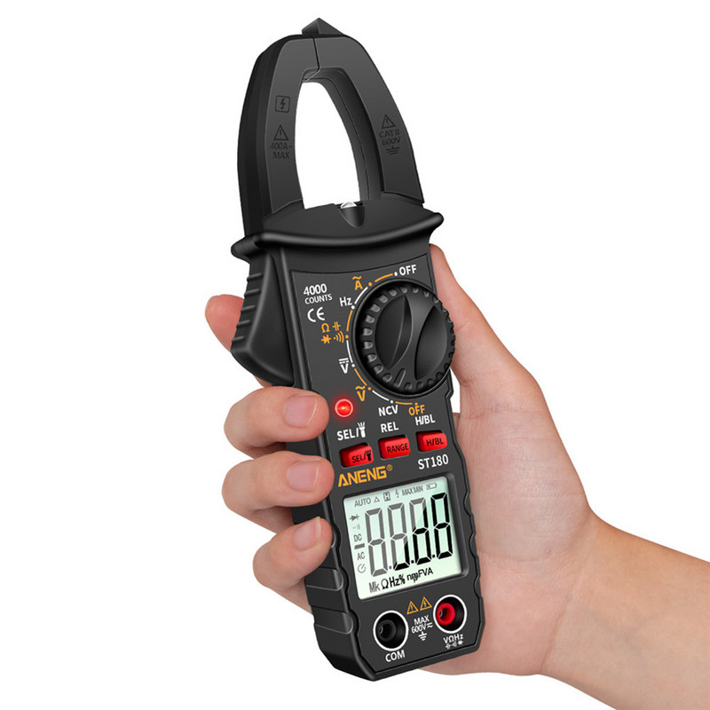 Teljesítménytényező többfunkciós mérő digitális árambilincs multiméter 4000 számláló árammérő Voltmérő Ohm teszter