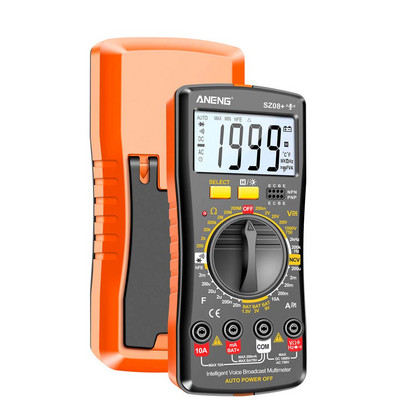 ANENG SZ08 Multimetru digital de stocare ultra-subțire Multimetro profesional Voltmetru automat AC DC 220V Testere de mână de rezistență