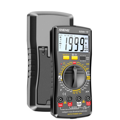 ANENG SZ08 Multimetru digital de stocare ultra-subțire Multimetro profesional Voltmetru automat AC DC 220V Testere de mână de rezistență