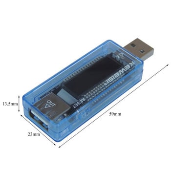 USB Тестер за капацитет на напрежението на напрежението Откриване на напрежението на напрежението Тестер за капацитет на зарядното устройство Измервател на мощността на мобилни устройства Тест на батерията