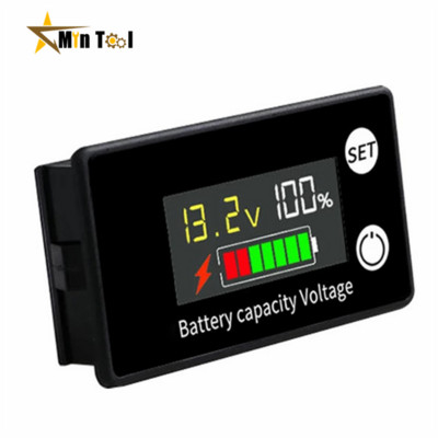 DC Battery Voltmeter DC 8V-100V Capacity Indicator Power Meter Lithium LiFePO4 lead-acid cell 12V 24V 48V for 6133A LCD Battery