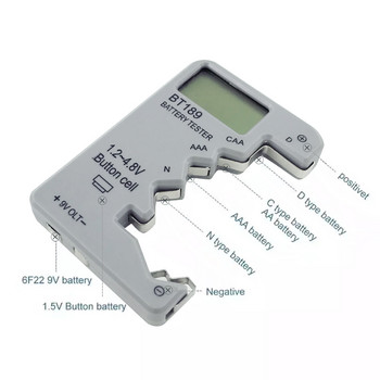 Ψηφιακός ελεγκτής μπαταρίας Οθόνη LCD CDN AA AAA 9V 1,5V Κουμπί κυψέλης Έλεγχος χωρητικότητας μπαταρίας Εργαλείο διάγνωσης χωρητικότητας ανιχνευτή