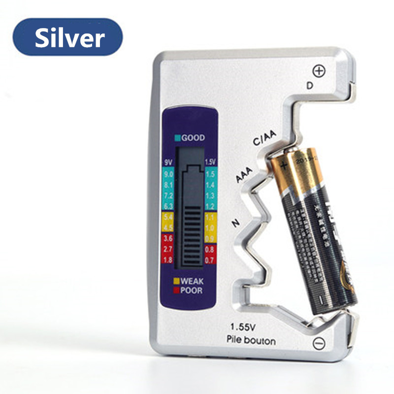 Digitális akkumulátortesztelő LCD kijelző CDN AA AAA 9V 1,5V gombelem akkumulátor kapacitás-ellenőrző érzékelő kapacitás diagnosztikai eszköz