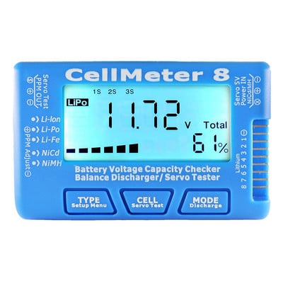 RC CellMeter-7 digitaalne aku mahtuvuse kontrollija LiPo LiFe Li-ion Nicd NiMH aku pinge tester CellMeter7 Cellmeter8