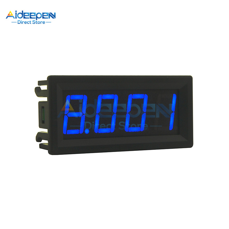 0,56 colio 0,56 colio DC 0,000 V–100,0 V 4 skaitmenų LED ekranas Voltmetras Mini skaitmeninis įtampos matuoklis Voltmetras Raudona / Žalia / Mėlyna DC 4-30 V