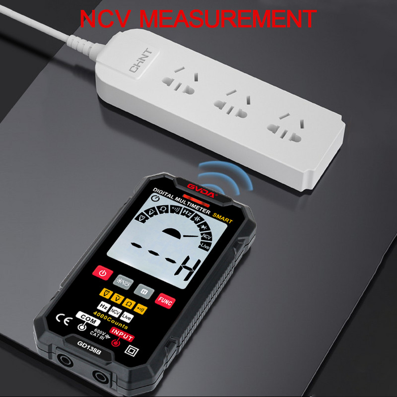 Ψηφιακό πολύμετρο GVDA True RMS Auto Range NCV DC Voltage Tester Voltmeter Smart Multi-meter Automatic Multimetro Multimeter