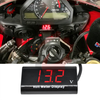 0,56 инча DC 8V-18V LED цифров водоустойчив волтметър Тестер за напрежение Детектор Измерване на напрежение за мотоциклети Автомобили Батерия
