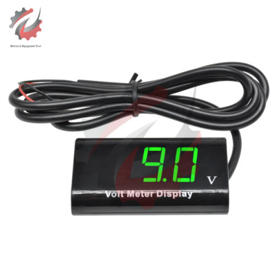 0,56 hüvelykes DC 8V-18V LED digitális vízálló feszültségmérő feszültségmérő érzékelő feszültségmérő motorkerékpárokhoz Gépkocsi akkumulátor