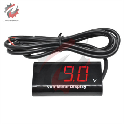 0,56 hüvelykes DC 8V-18V LED digitális vízálló feszültségmérő feszültségmérő érzékelő feszültségmérő motorkerékpárokhoz Gépkocsi akkumulátor