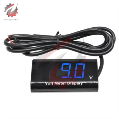 0,56 hüvelykes DC 8V-18V LED digitális vízálló feszültségmérő feszültségmérő érzékelő feszültségmérő motorkerékpárokhoz Gépkocsi akkumulátor