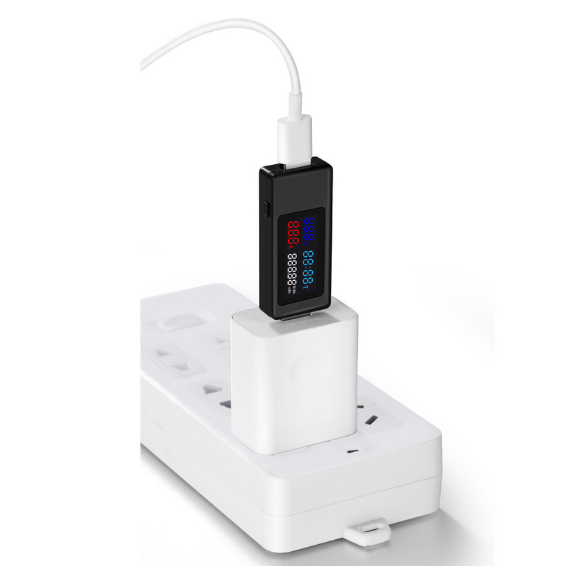 6 in 1 USB tester 4-30 V võimsusmõõtur Digitaalne voltmeeter Voltimeeter voltimeeter Toitepank vattmeeter pinge tester arsti detektor