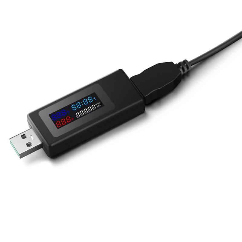 6 in 1 USB tester 4-30 V võimsusmõõtur Digitaalne voltmeeter Voltimeeter voltimeeter Toitepank vattmeeter pinge tester arsti detektor