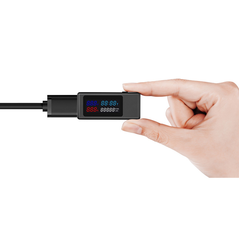 6 in 1 USB tester 4-30 V võimsusmõõtur Digitaalne voltmeeter Voltimeeter voltimeeter Toitepank vattmeeter pinge tester arsti detektor