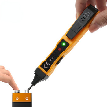 Цифрови детектори за напрежение 70-250VAC Токов електрически тестов молив AC/DC Безконтактна писалка Тестер Измервател на напрежение Молив за тестване на батерията