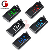 IPX6 DV 3-18V motorkerékpár digitális feszültségmérő 12V autós feszültségmérő Volt lítium ólom-sav akkumulátor kapacitás teszter monitor detektor