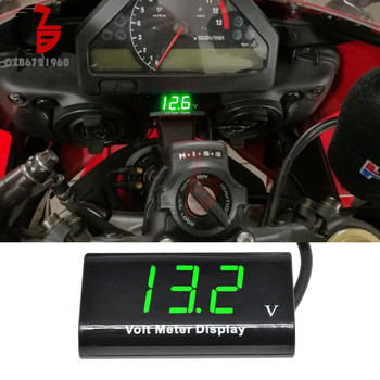 IPX6 DV 3-18V Ψηφιακό βολτόμετρο μοτοσικλέτας 12V Μετρητής τάσης αυτοκινήτου Volt λιθίου μολύβδου οξέος ανιχνευτής συσκευής ελέγχου χωρητικότητας μπαταρίας