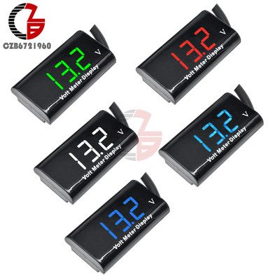 IPX6 DV 3-18V motorkerékpár digitális feszültségmérő 12V autós feszültségmérő Volt lítium ólom-sav akkumulátor kapacitás teszter monitor detektor