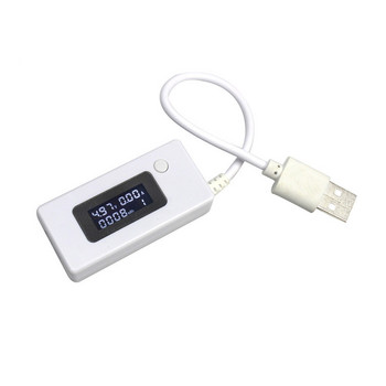KCX-017 Амперметър Цифров LCD дисплей Мини USB монитор за напрежение и капацитет на тока Тестер за измерване Мобилен тестер за мощност