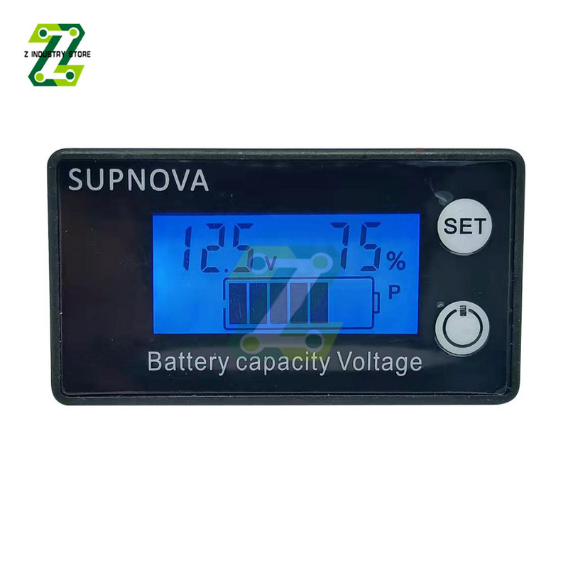 DC 8-100V Indicator de capacitate a bateriei Litiu LiFePO4 Voltmetru autoturism Indicator de tensiune 12V 24V 48V 72V