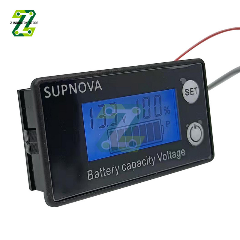 DC 8-100V Indicator de capacitate a bateriei Litiu LiFePO4 Voltmetru autoturism Indicator de tensiune 12V 24V 48V 72V