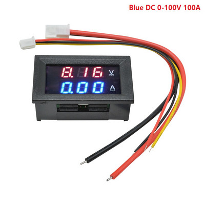 0,28" LED DC0-100V 50A 100A Voltmetru digital Ampermetru Multimetru 2 in1 Tensiune Amperimetru Volt Amper Gauge Panou Display dual