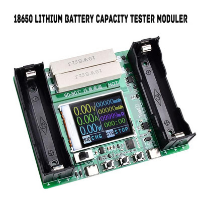 18650 lítium akkumulátor kapacitás teszter modul MAh MWh digitális akkumulátor teljesítmény érzékelő modul 18650 akkumulátor teszter Type-C