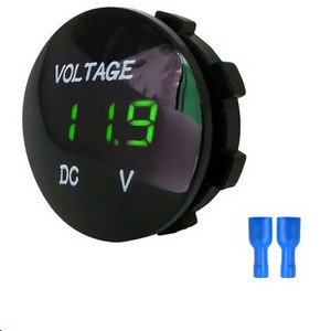 DC 5V-48V LED digitális kör voltmérő Monitor Ampermérő Automatikus motorkerékpár feszültség- és árammérő Érzékelő teszter Monitor panel