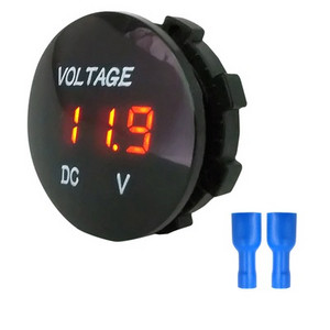 DC 5V-48V LED digitális kör voltmérő Monitor Ampermérő Automatikus motorkerékpár feszültség- és árammérő Érzékelő teszter Monitor panel