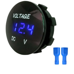 DC 5V-48V LED digitális kör voltmérő Monitor Ampermérő Automatikus motorkerékpár feszültség- és árammérő Érzékelő teszter Monitor panel