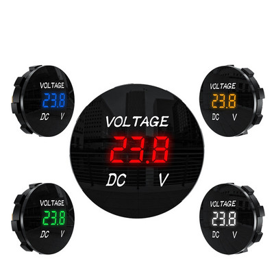 DC 5V-48V LED digitális kör voltmérő Monitor Ampermérő Automatikus motorkerékpár feszültség- és árammérő Érzékelő teszter Monitor panel