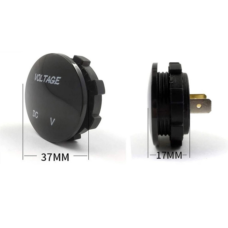 DC 5V-48V LED digitális kör voltmérő Monitor Ampermérő Automatikus motorkerékpár feszültség- és árammérő Érzékelő teszter Monitor panel