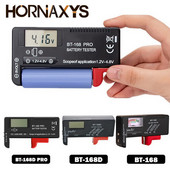 BT-168 AA/AAA/C/D/9V/1,5V elemek Univerzális gombelem elem színkódolt mérő, feszültségmérő ellenőrző BT168 teljesítmény