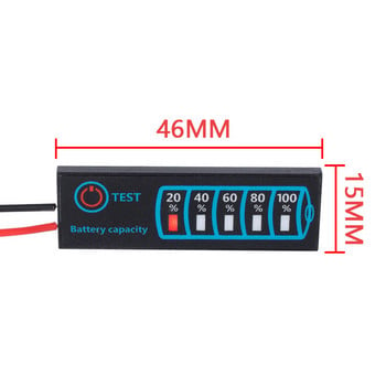 1S-8S 18650 Li-ion Lipo Lithium 5-30V Lead Acid Έλεγχος στάθμης μπαταρίας Δοκιμαστής μονάδας μετρητή οθόνης LCD Χωρητικότητα Μετρητής τάσης