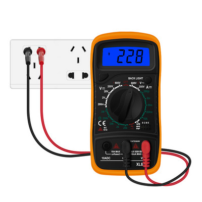 Multimetru digital LCD A830L AC DC Tensiune Diodă Frecvență Multitester Tester de curent Afișaj luminos cu funcție Buzzer