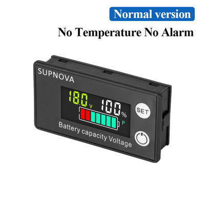 Indicator de capacitate a bateriei DC8-80V Contor de electricitate digital LCD Tester de tensiune cu plumb-acid LiFe PO4 pentru motocicletă