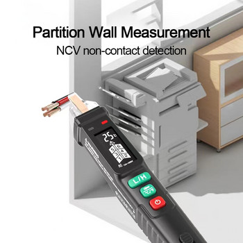 Интелигентен тестер Измервател на писалка Безконтактен детектор на напрежение Писалка Индикатор за напрежение Напрежение 12-1000V Токов електрически сензор Тест молив