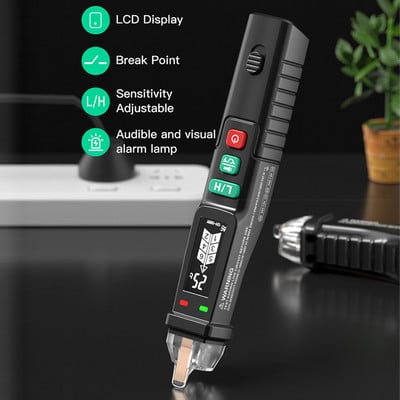 Tester inteligent Pen Meter Detector de tensiune fără contact Pen Indicator de tensiune Tensiune 12-1000V Senzor electric de curent Creion de testare