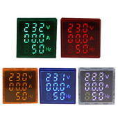 AC 60-500V 1-100A LED Digitalni voltmetar Ampermetar Hertz HZ Signalna svjetla 220V Napon Mjerač struje Volt Amp Tester Detektor