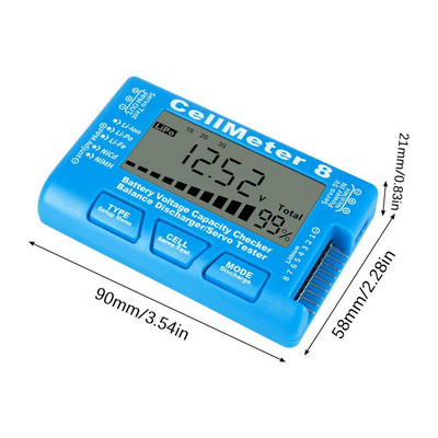 LCD digitaalse aku pinge tester LiPo LiFe Li-ion Nicd NiMH aku pinge tester, kontrollib mahtuvust kontrolleri test