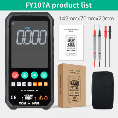 Επαγγελματικό πολύμετρο Smart Pocket Size 6000 counts 1000V ACDC Digital Multimeters Capacitance Ohm Hz NCV Test Ηλεκτρολόγος
