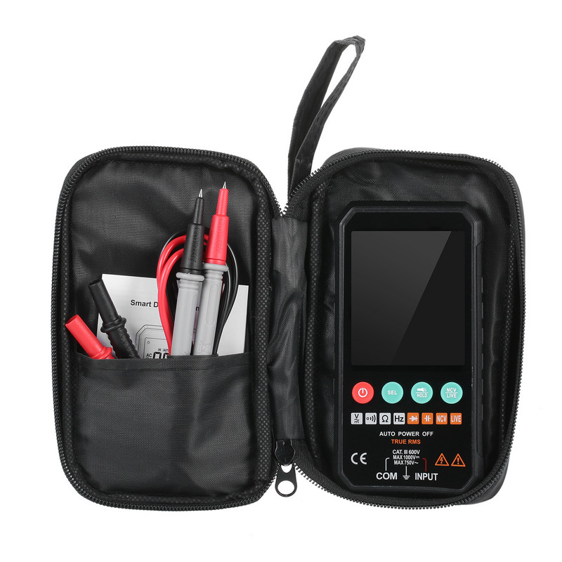 Επαγγελματικό πολύμετρο Smart Pocket Size 6000 counts 1000V ACDC Digital Multimeters Capacitance Ohm Hz NCV Test Ηλεκτρολόγος