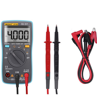 Digitalni multimetar Ampermetar Voltmetar Frekvencija otpora Pozadinsko osvjetljenje Mjerač napona Frekvencija diode ZT100 ZT101 Voltmetar