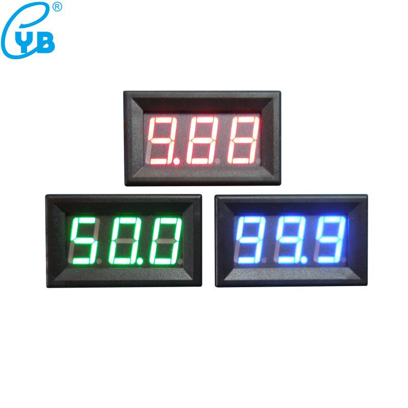Voltmetru digital YB27 LED DC 2,5 V 2,8 V la 30 V 150 V Contor de panou de tensiune Roșu Albastru Verde Electromobil Motocicletă Indicator voltaj auto