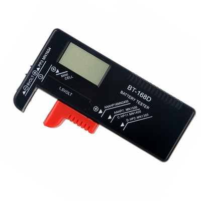 Tester digital pentru baterii BT-168D Tester universal de capacitate AA/AAA/9V/1.5V Baterie buton Contor cu coduri de culoare Indicator