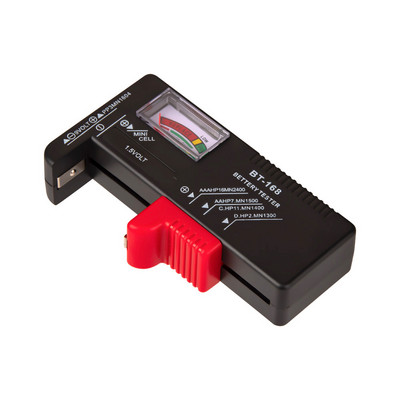 Tester digital pentru baterii BT-168D Tester universal de capacitate AA/AAA/9V/1.5V Baterie buton Contor cu coduri de culoare Indicator